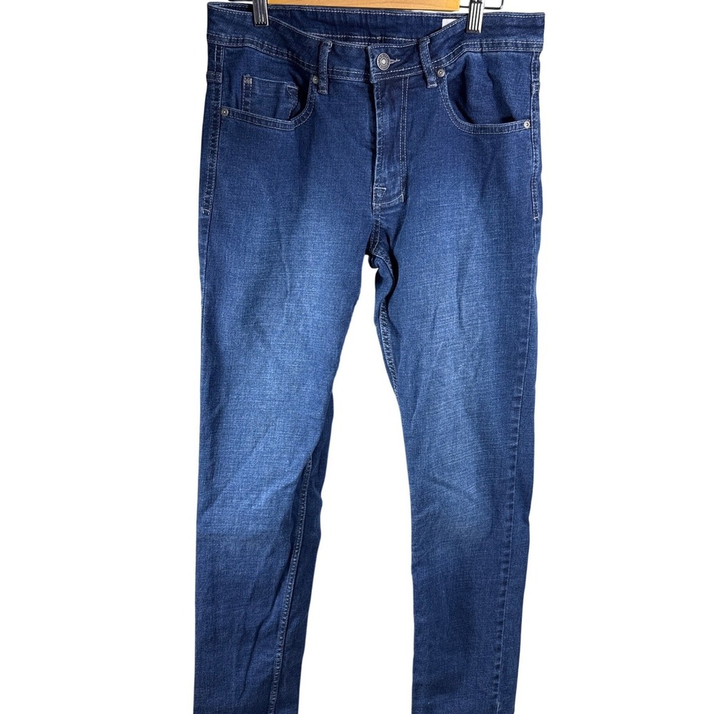 Buffalo David Bitton Jackson-X Straight Stretch Jeans  Mens 32x34 Medium Wash